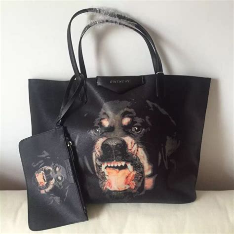 givenchy tote with dog|Givenchy small tote.